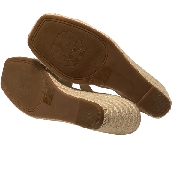 Vince Camuto white‎ Leather Wedges - Molisana size 9 - Picture 6 of 7